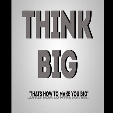 Think Big 8 Habits of Highly Successful Middle Schoolers Summer 2017