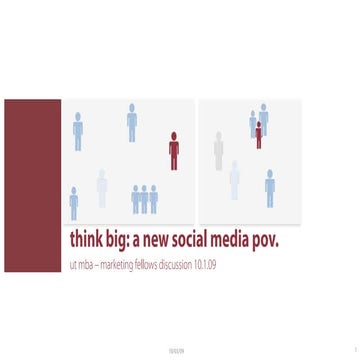 Think Big: A New Social Point Of View for Marketing.