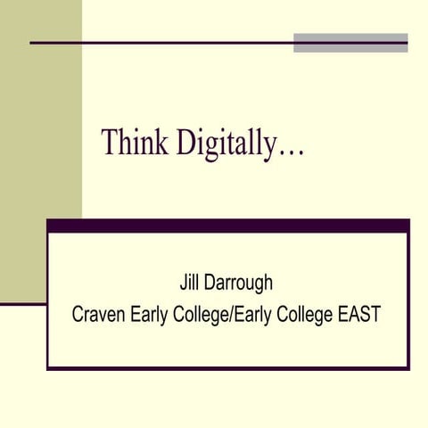 Think digitally