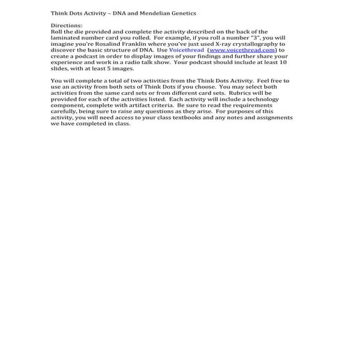 Think dots den start