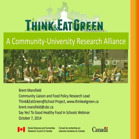 Think&eatgreen@school Introduction Slides