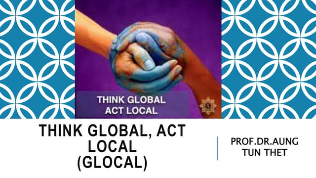  BFBM(5-2015) Think Global, Act Local