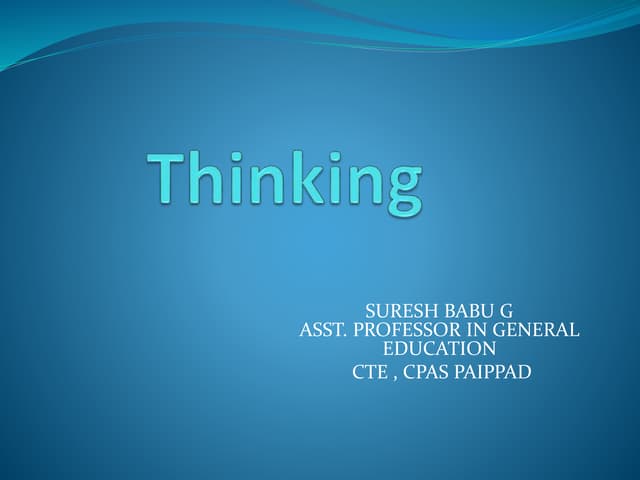 Thinking
