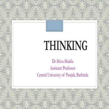 Thinking