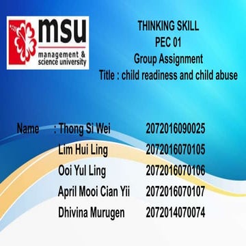child readiness and child abuse