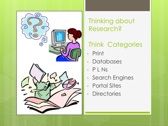 Thinking about research