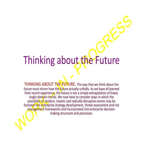 Thinking About The Future 2