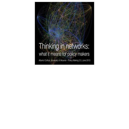 Thinking in networks: what it means for policy makers