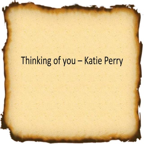 Thinking of you – katie perry A2 music video analysis