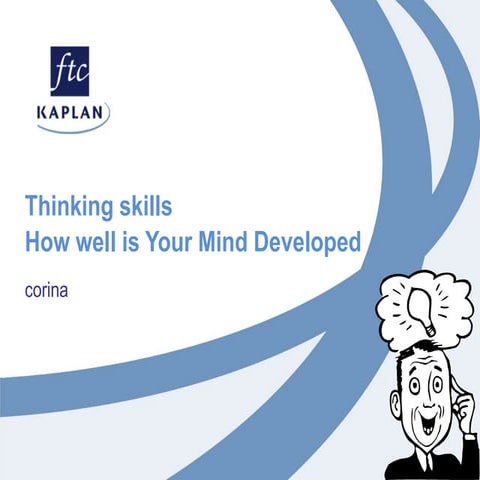 CREATIVE THINKING - Thinking Skills