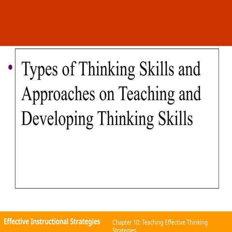 thinking skills and  critical thinking.pptx