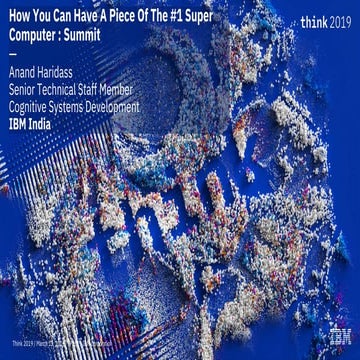 Think Leadership March 2019 - How You Can Have A Piece Of The #1 Supercomputer