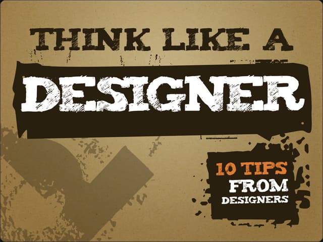 Think Like a Designer