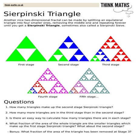 Think maths -_fractal_activities_sheets 