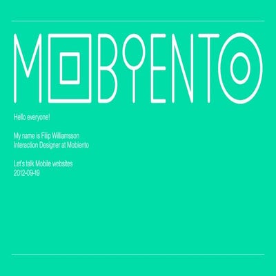 Think mobile google mobiento