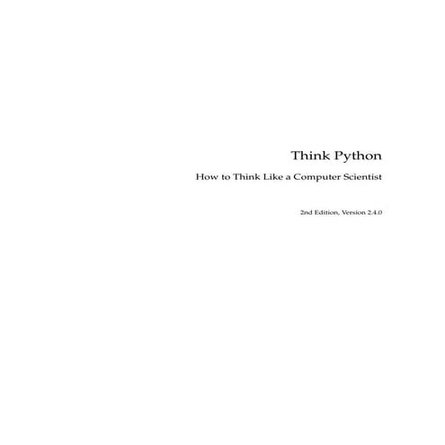 Think Python - Allen Downey - Green Tea Press - 2nd edition (2015).pdf