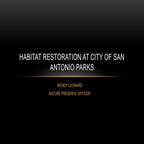 Think Science: Native Restoration, by Wendy Leonard | PPTX