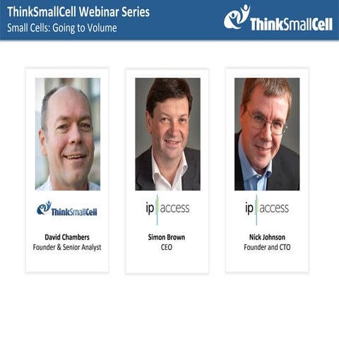 Webinar: Small Cells Going to Volume