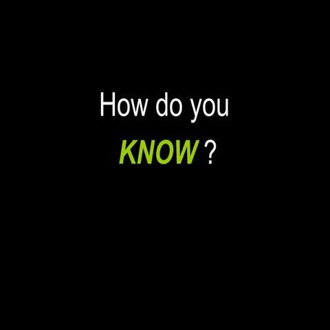 Thinktank epistemology