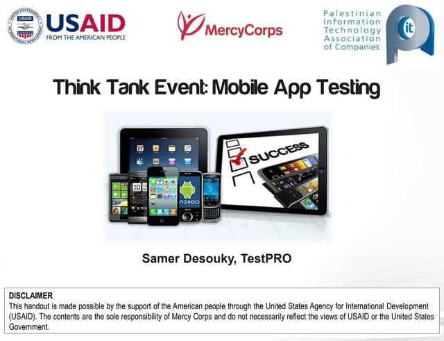 Think tank event   mobile app testing v1.3