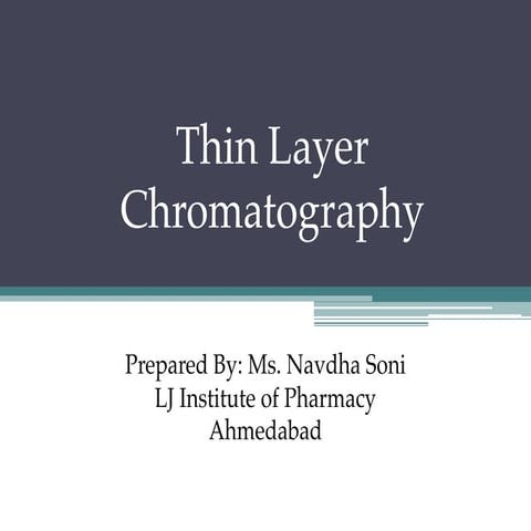 Thin layer chromatography ns