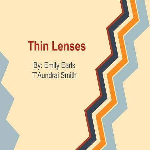 Thin lenses