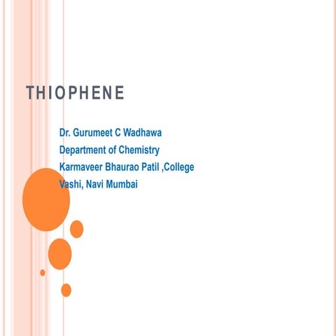 Thiophene ppt 1