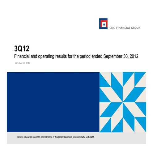 Third Quarter 2012 Investor Presentation
