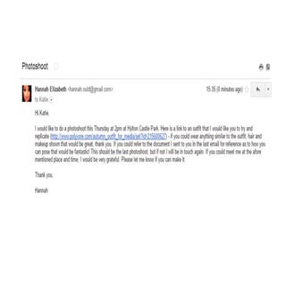 Third email with katie