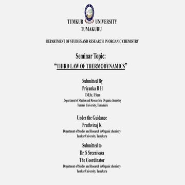 Third law of thermodynamics