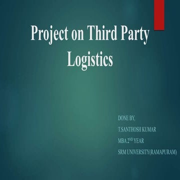 Third party logistics
