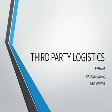 Third party logistics by shyam