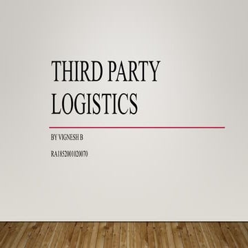Third party logistics vicky b