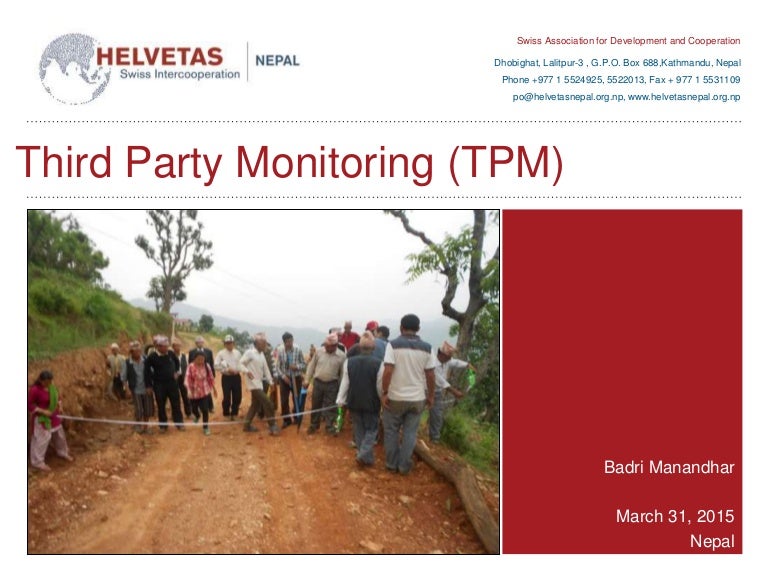 Third party monitoring