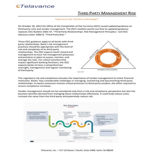 Third Party Risk Management Introduction | PDF