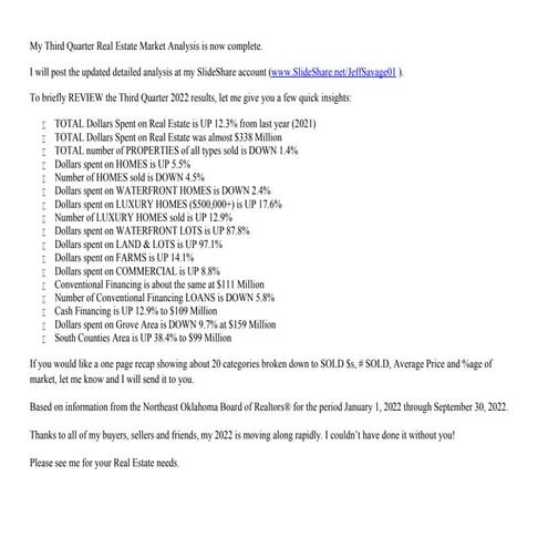 Third Quarter Real Estate Market Analysis 2022 - SUMMARY.pdf