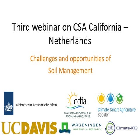 Climate-Smart Ag Webinar: Soil Management