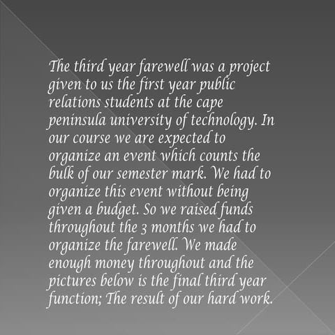 Third Year Function Presentation | PPTX