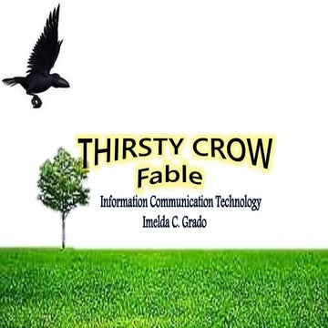 Thirsty crow-Fabble