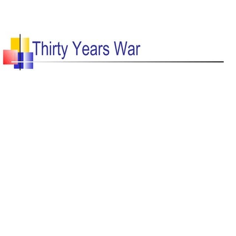 Thirty years war Peace of Westphalia