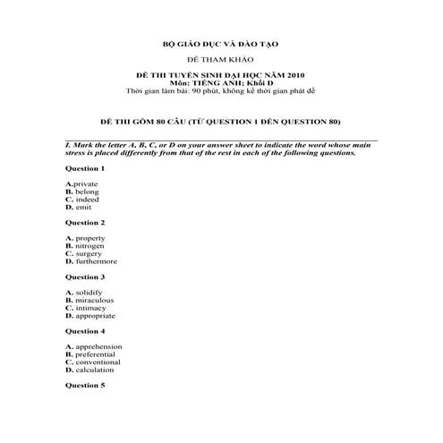 đề Thi số 11(tiếng anh)