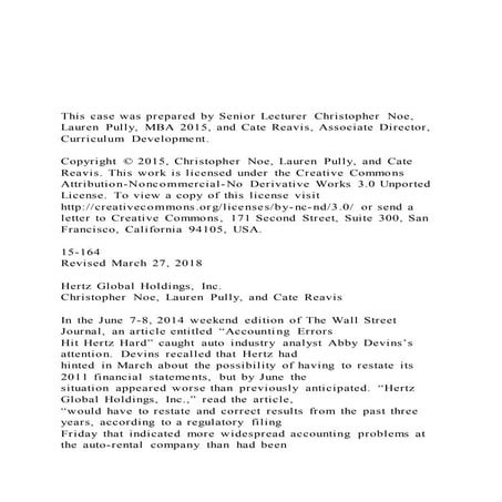 This case was prepared by Senior Lecturer Christopher Noe,