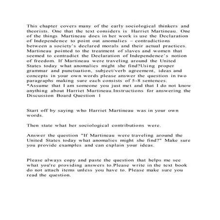 This chapter covers many of the early sociological thinkers and theo