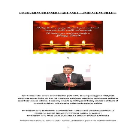 This Diwali discover the inner LIGHT in you!