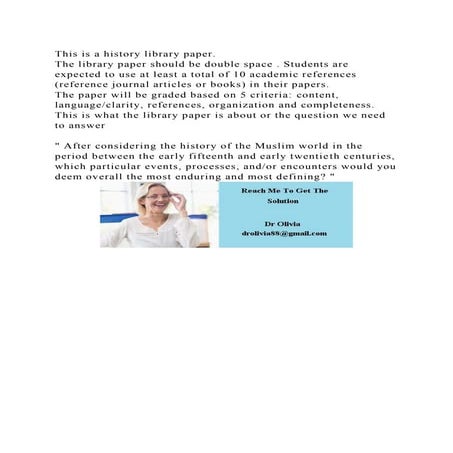 This is a history library paper.The library paper should be double.docx