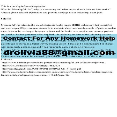 This is a nursing informatics question...What is “Meaningful Use”,.pdf