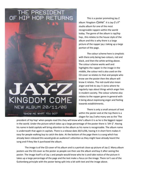 This is a poster promoting jay