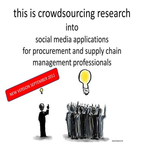 Social media for Procurement Profs NEW VERSION