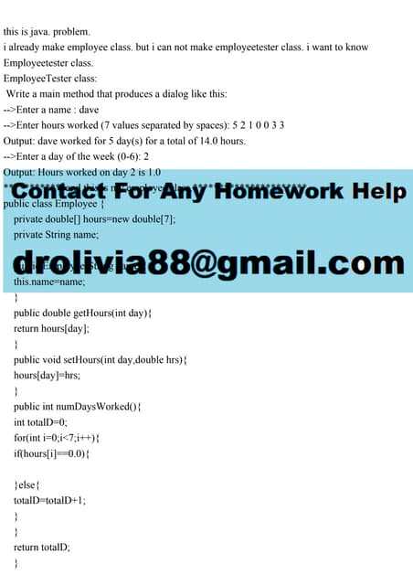 this is java. problem.i already make employee class. but i can not.pdf