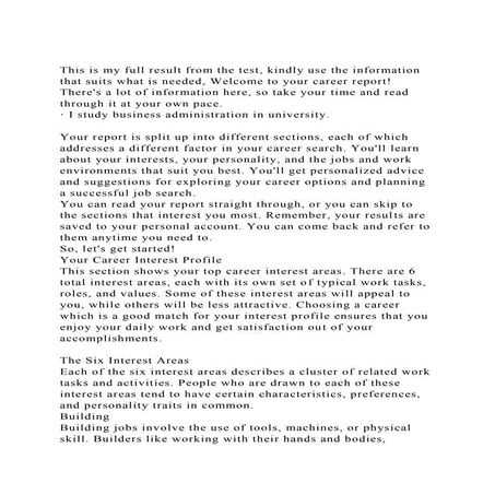 This is my full result from the test, kindly use the information t.docx